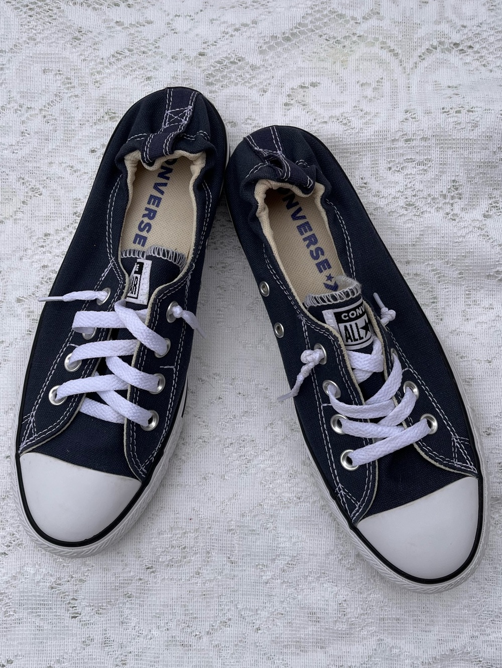 Converse Chuck Taylor Shoreline Slip-On Navy Women’s 9 Like New FREE SHIPPING